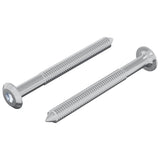 Vidaxl-Schraube 2 Stück Silber M6 x 60 mm Stahl - afbeelding 2