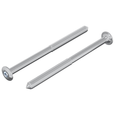 Vidaxl-Schraube 2 Stück Silber M6 x 85 mm Stahl