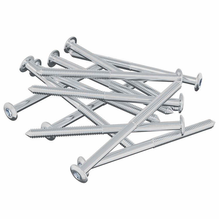 Vidaxl Bolzen 1200 Stück Silber M6 x 85 mm Stahl