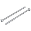 Vidaxxl Bolzen 2 Stück Silber M6 x 120 mm Stahl