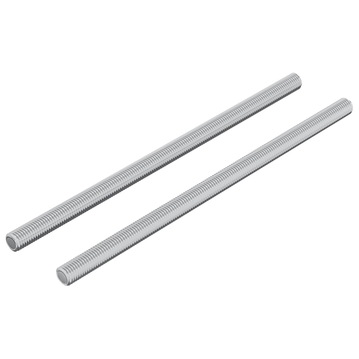 Vidaxxl Gewindestange 2 Stück Silber 6 x 120 mm Stahl