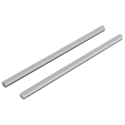 Vidaxxl Gewindestange 2 Stück Silber 6 x 120 mm Stahl