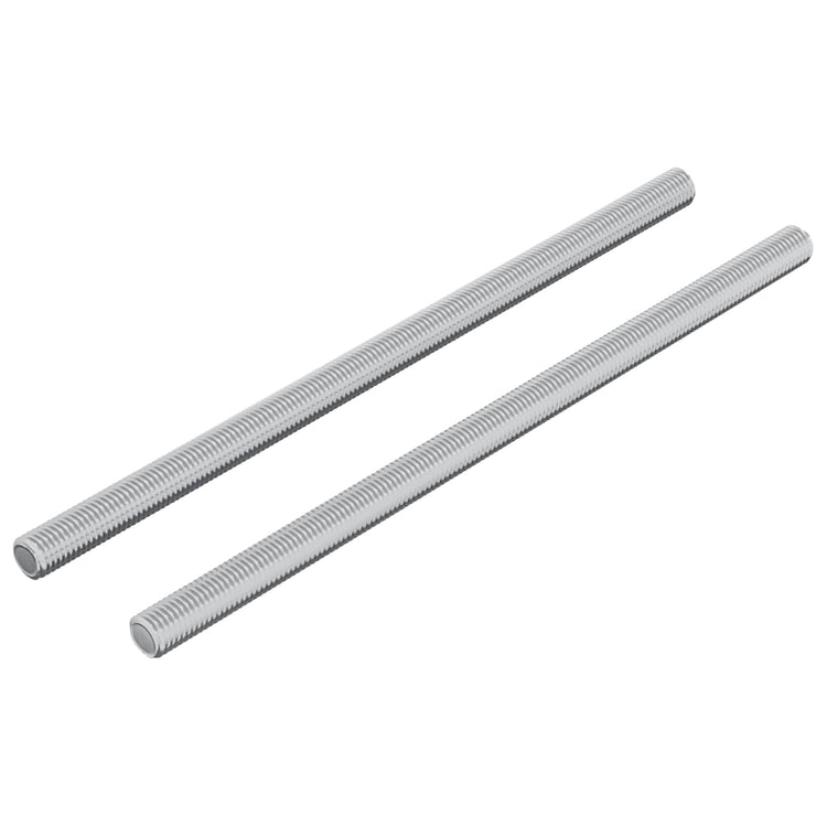 Vidaxxl Gewindestange 2 Stück Silber 6 x 120 mm Stahl