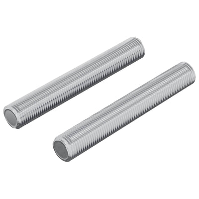 Vidaxxl Gewindestange 2 Stück Silber 8 x 55 mm Stahl