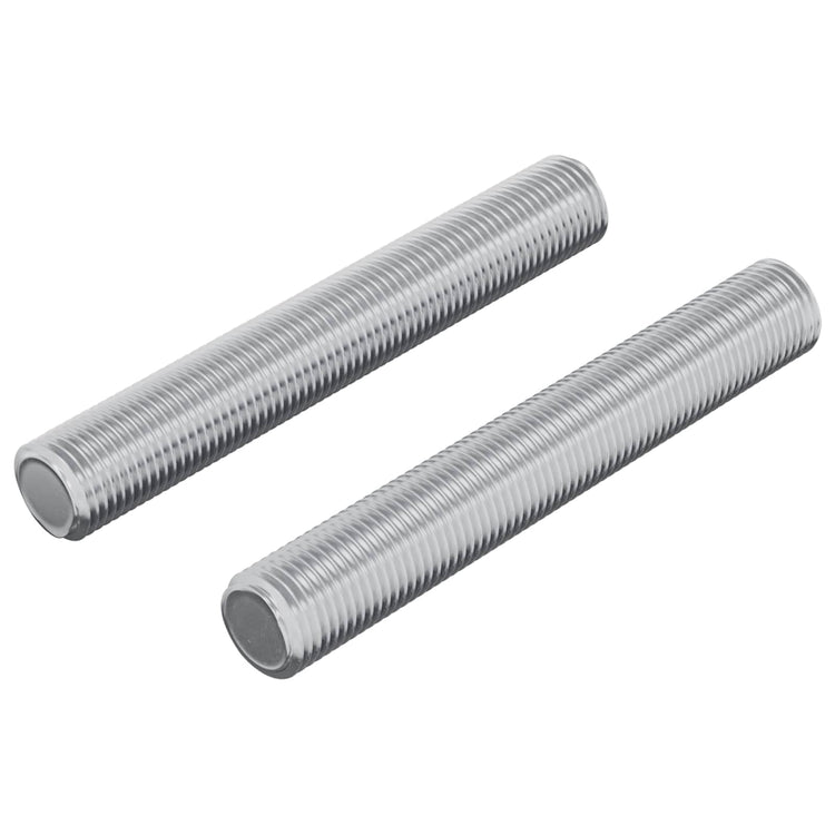 Vidaxxl Gewindestange 2 Stück Silber 8 x 55 mm Stahl