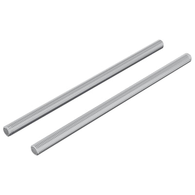 Vidaxxl Gewindestangen 2 Stück Silber M6 x 120 mm Metall