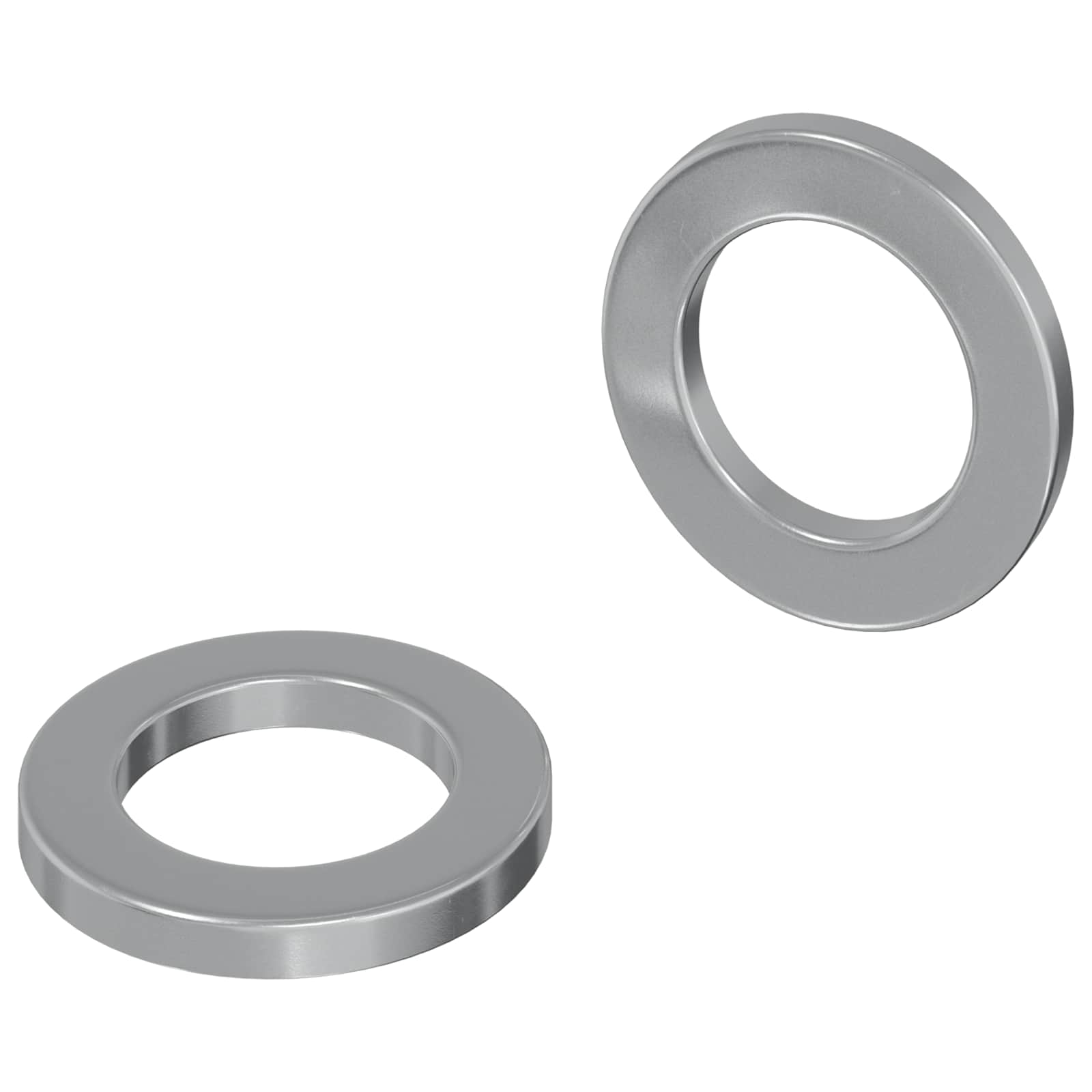 Vidaxl Unterlegscheiben 2 Stück Silber 10 x 10 x 1,2 mm Stahl