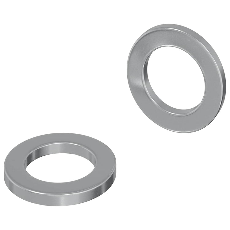 Vidaxl Unterlegscheiben 2 Stück Silber 10 x 10 x 1,2 mm Stahl