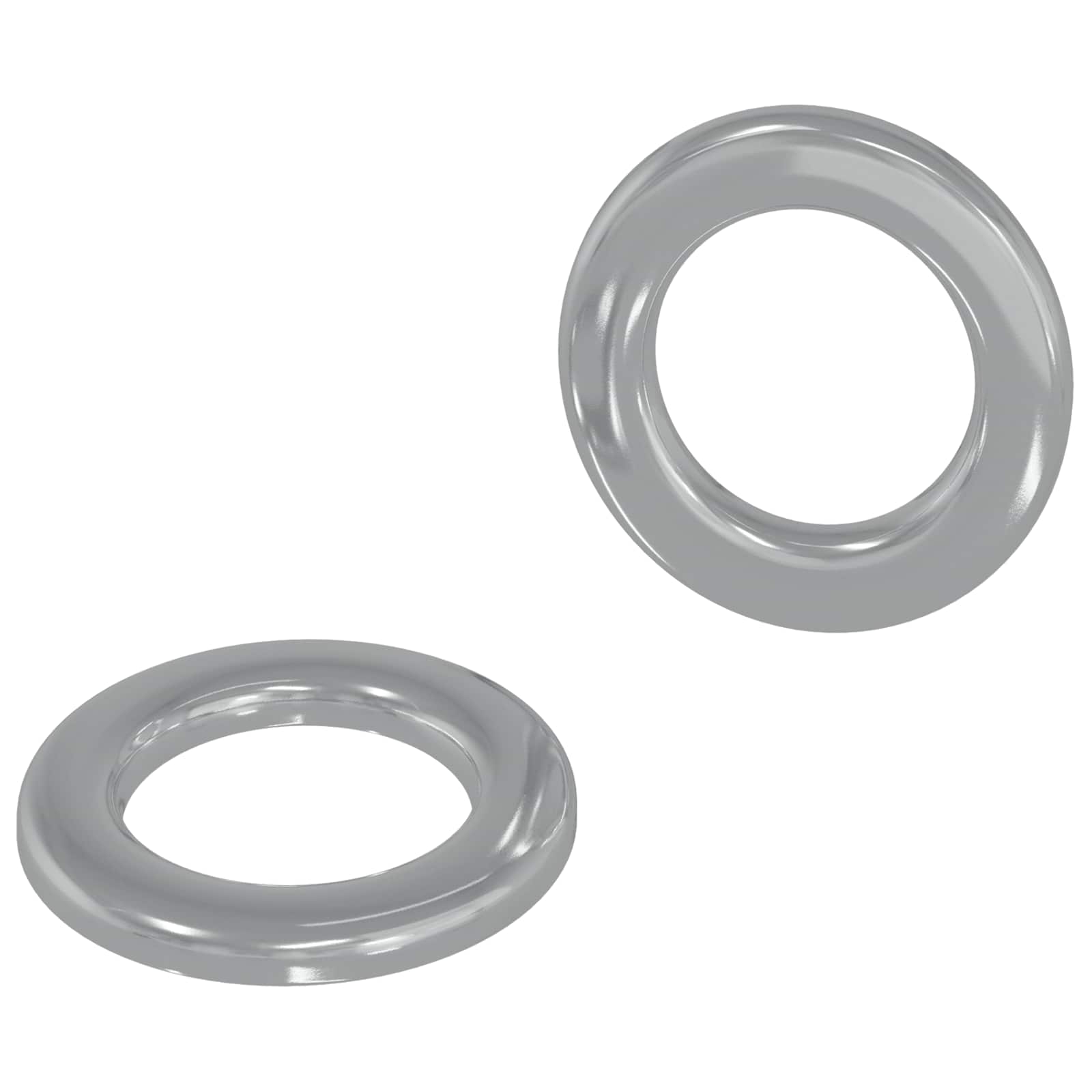 Vidaxl Unterlegscheiben 2 Stück Silber 10 x 10 x 0,8 mm Eisen