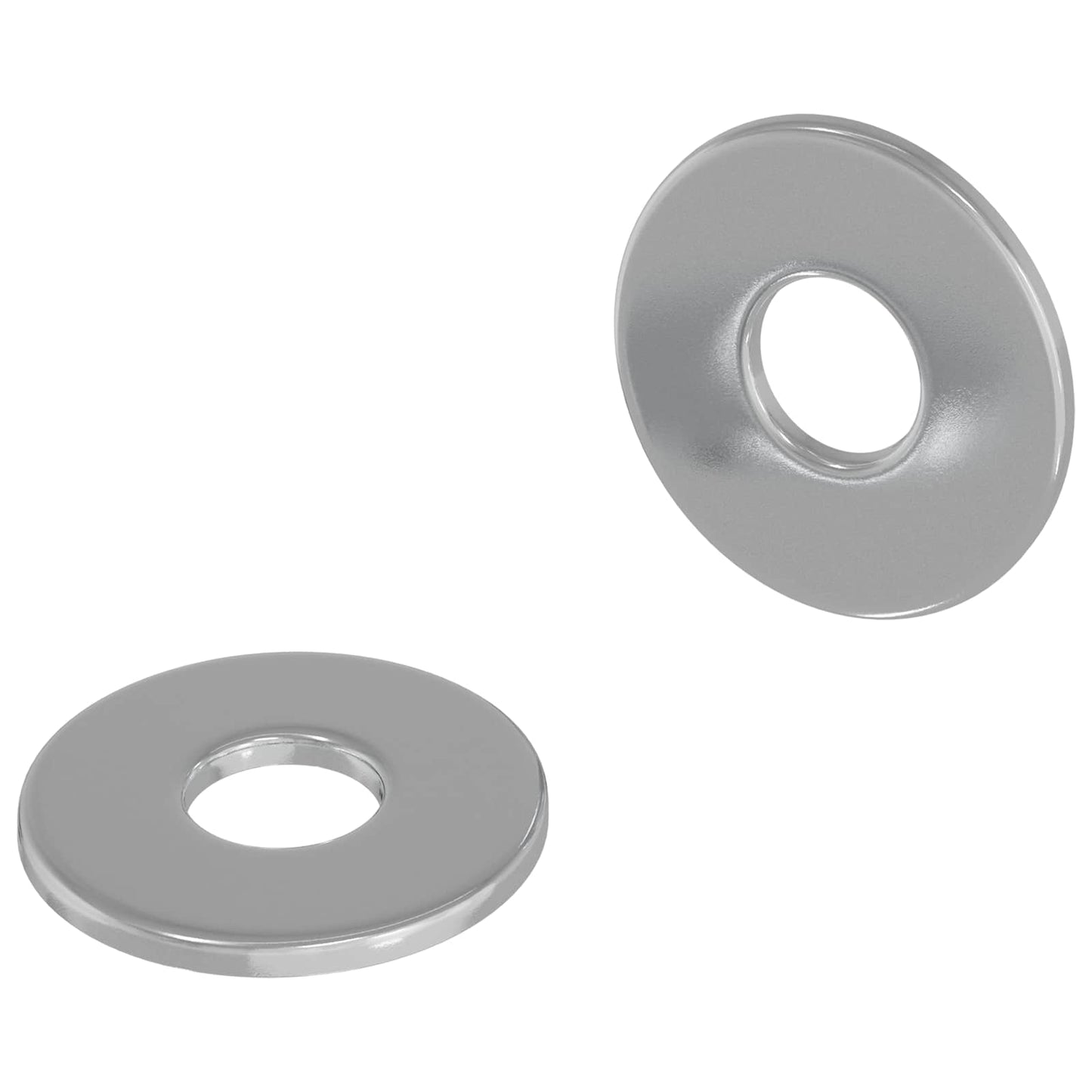 Vidaxl Unterlegscheiben 2 Stück Silber 12 x 12 x 1,2 cm Eisen