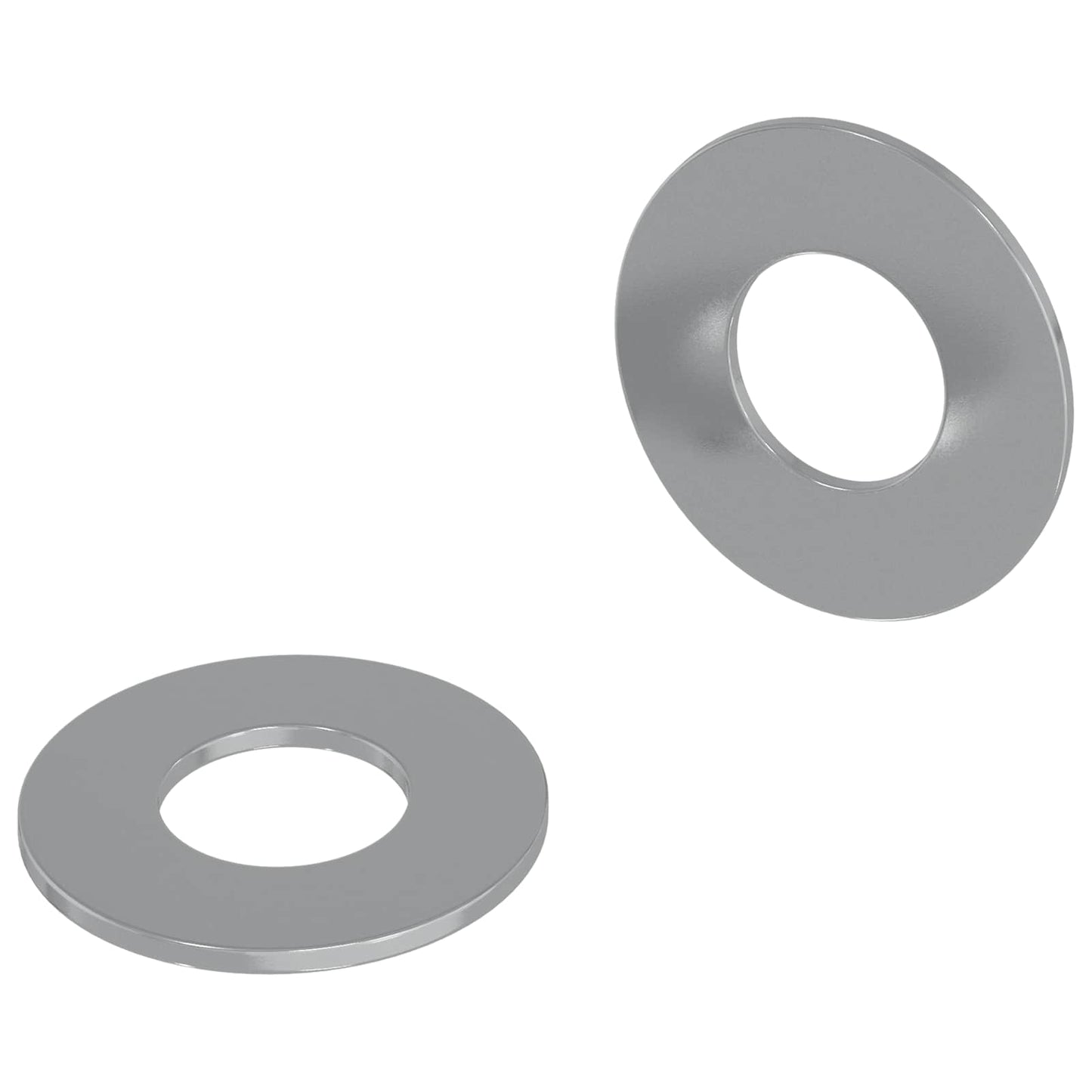 Vidaxl Unterlegscheiben 2 Stück Silber 16 x 16 x 1,5 cm Eisen