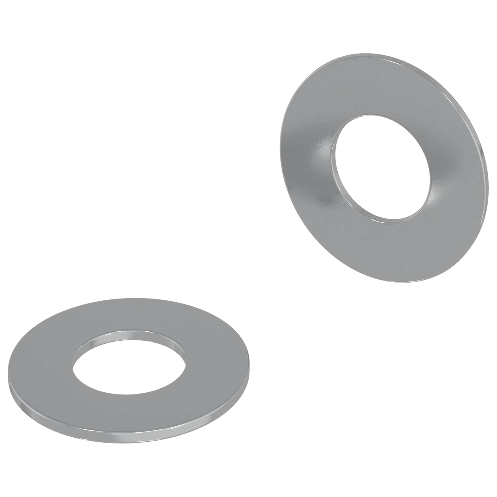 Vidaxl Unterlegscheiben 2 Stück Silber 16 x 16 x 1,5 cm Eisen