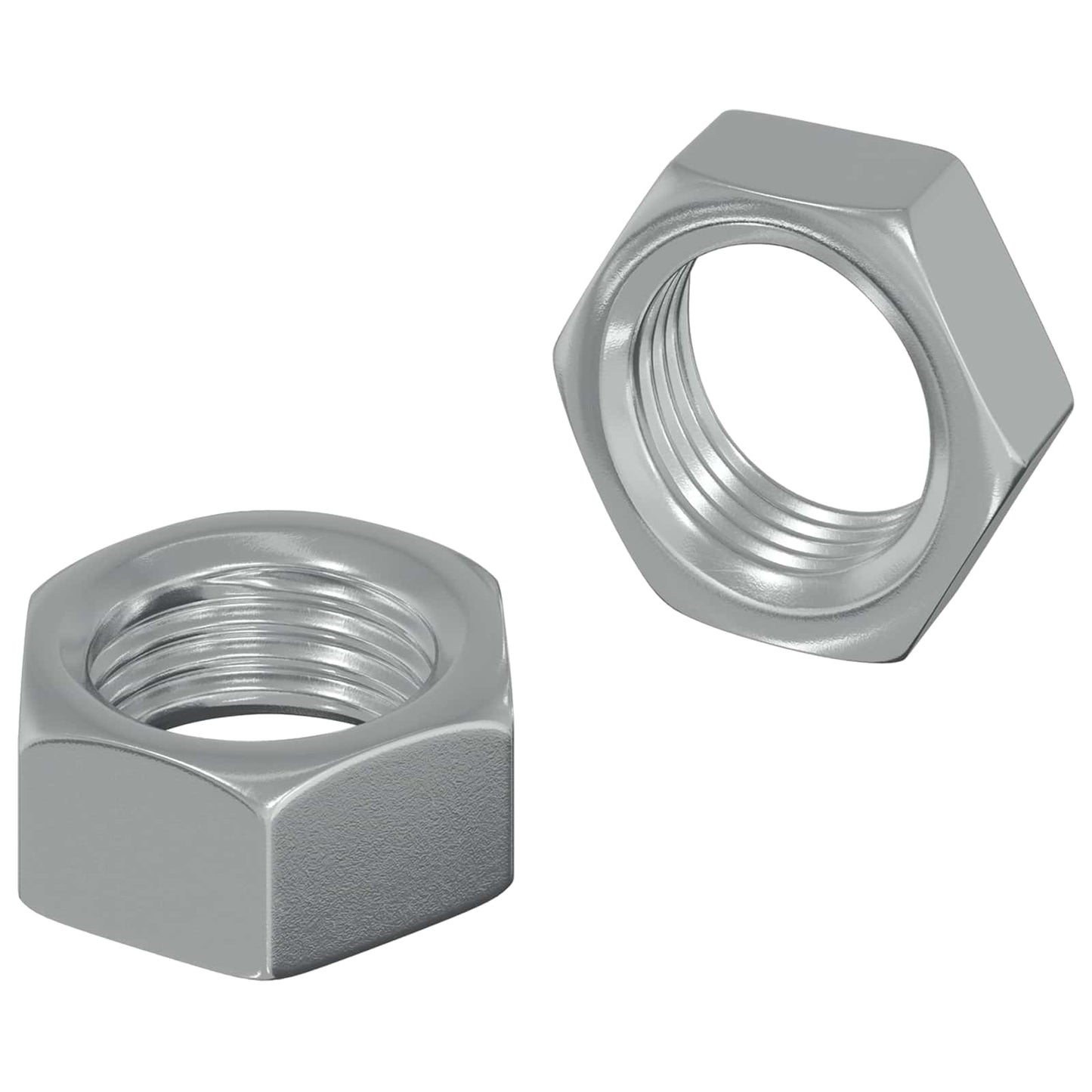 Vidaxl Sechskantmuttern 2 Stück Silber M6 Stahl