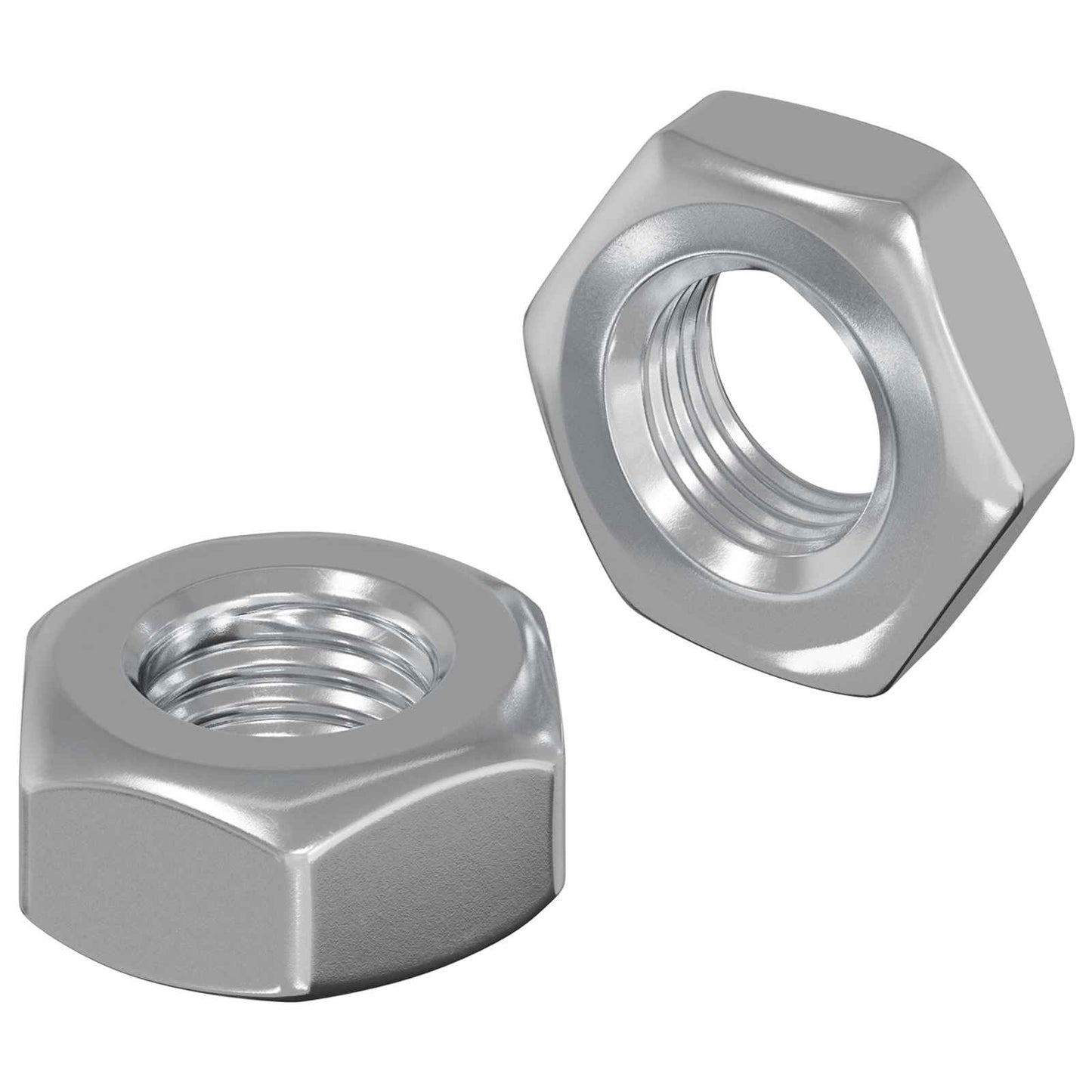 Vidaxl Sechskantmuttern 2 Stück Silber M8 Eisen