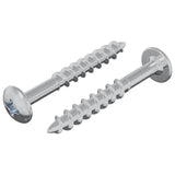 Vidaxl Bolzen 2 Stück Silber 9,8 x 35 mm Eisen - afbeelding 2