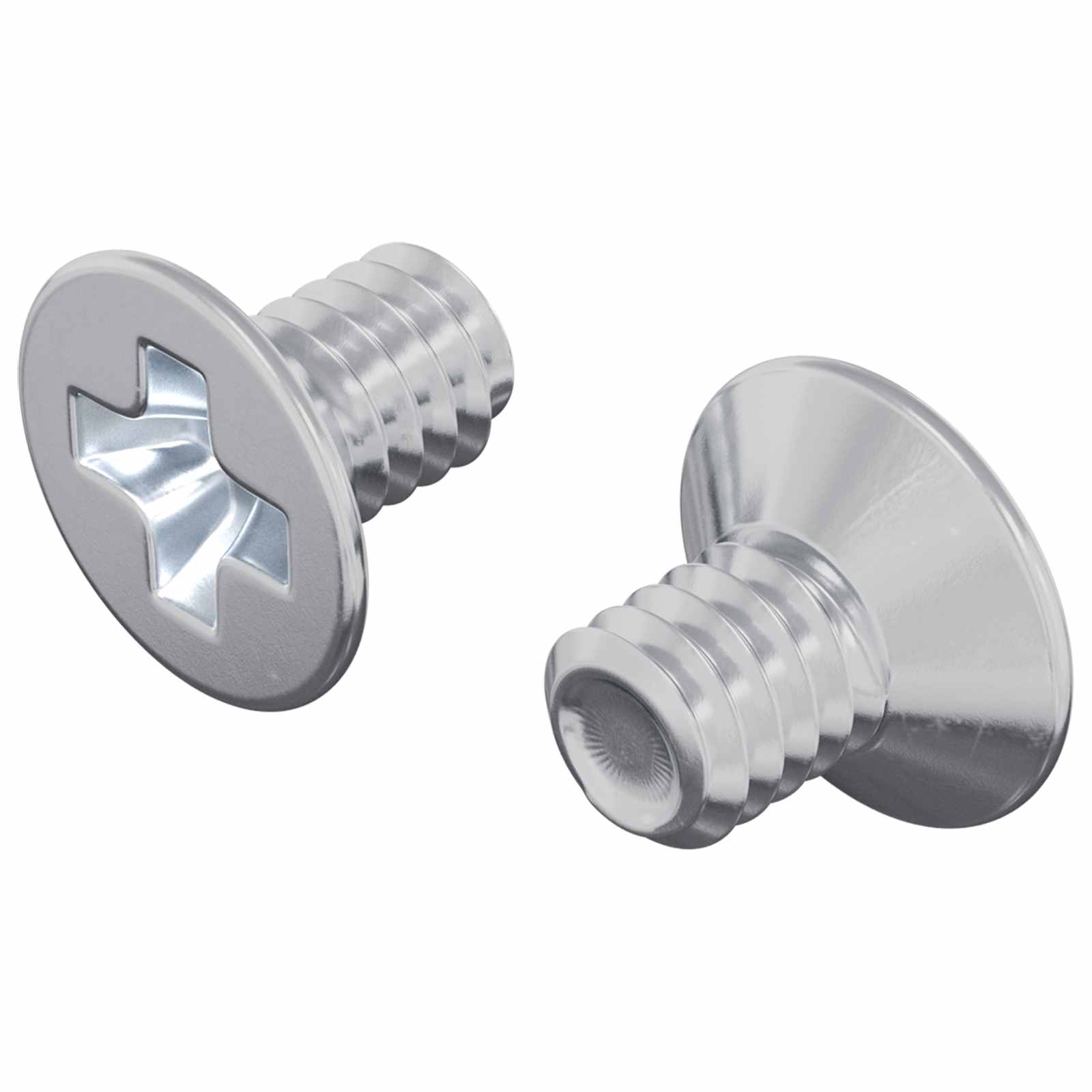 Vidaxl Senkkopfschrauben 2 Stück Silber M4 x 6 mm Stahl