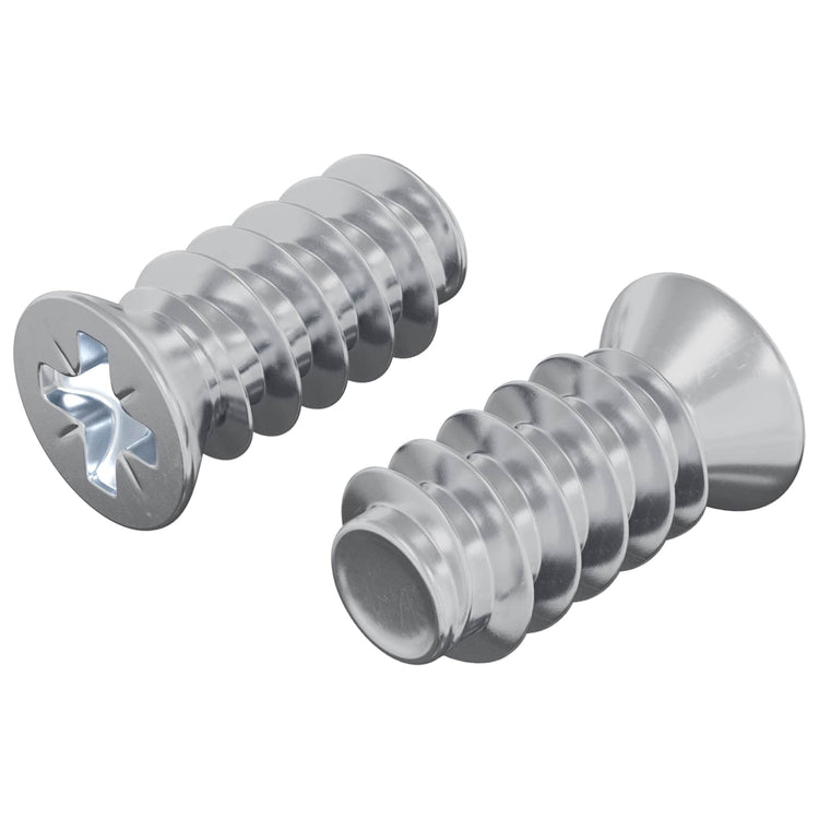 Vidaxxl Bolzen 2 Stück Silber M6 x 12 mm Eisen