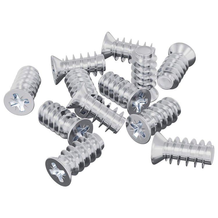 Vidaxxl Bolzen 12 Stück Silber M6 x 12 mm Eisen