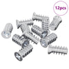Vidaxxl Bolzen 12 Stück Silber M6 x 12 mm Eisen