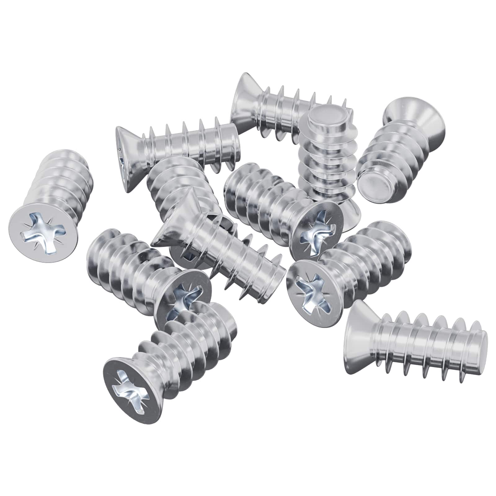 Vidaxxl Bolzen 10909 Stk. Silber M6 x 12 mm Eisen