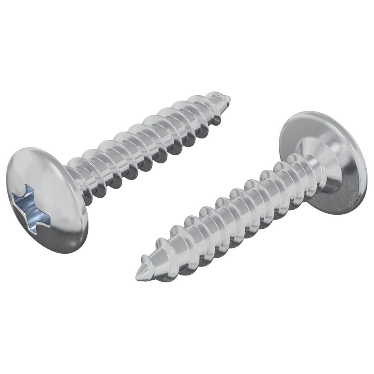 Vidaxl selbstschneidender Nagel 2 Stück verzinkter 4 x 20 mm Stahl