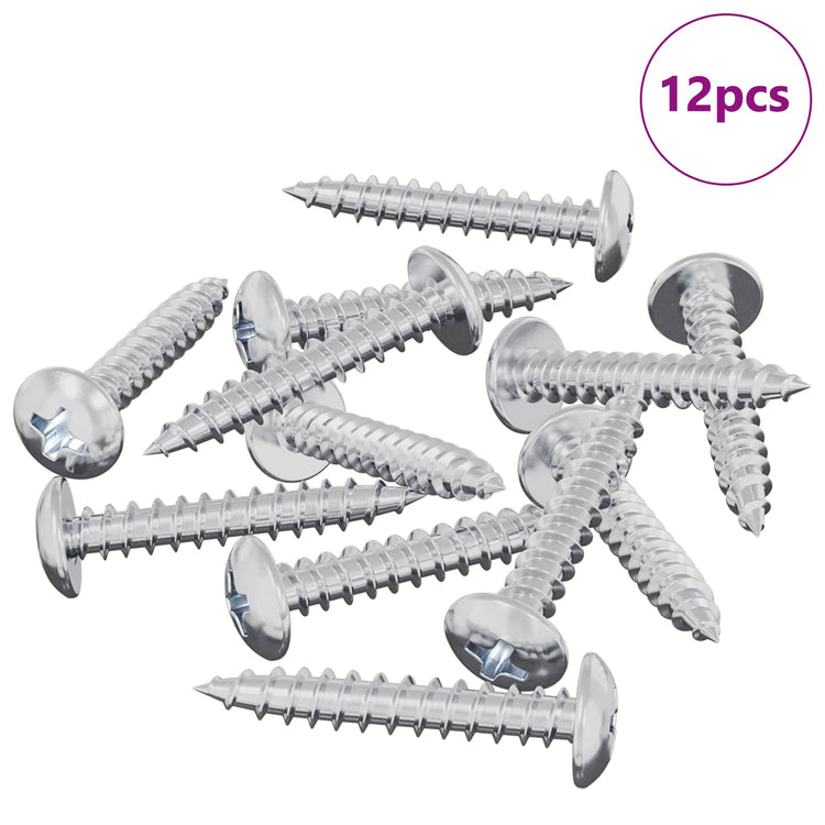 Vidaxl selbstschneidender Nagel 12 Stück verzinkter 4 x 25 mm Stahl