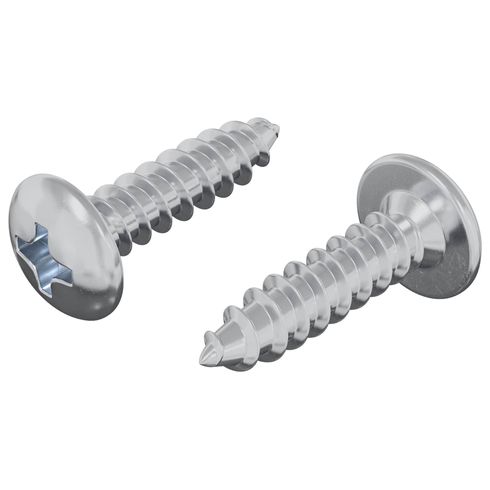 Vidaxl-Schraube 2 Stück Silber M4 x 16 mm Stahl