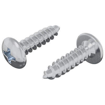 Vidaxl-Schraube 2 Stück Silber M4 x 16 mm Stahl