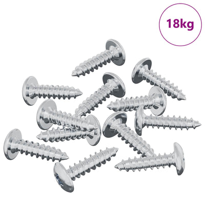 Vidaxl-Bolzen 13636 Stk. Silber M4 x 16 mm Stahl