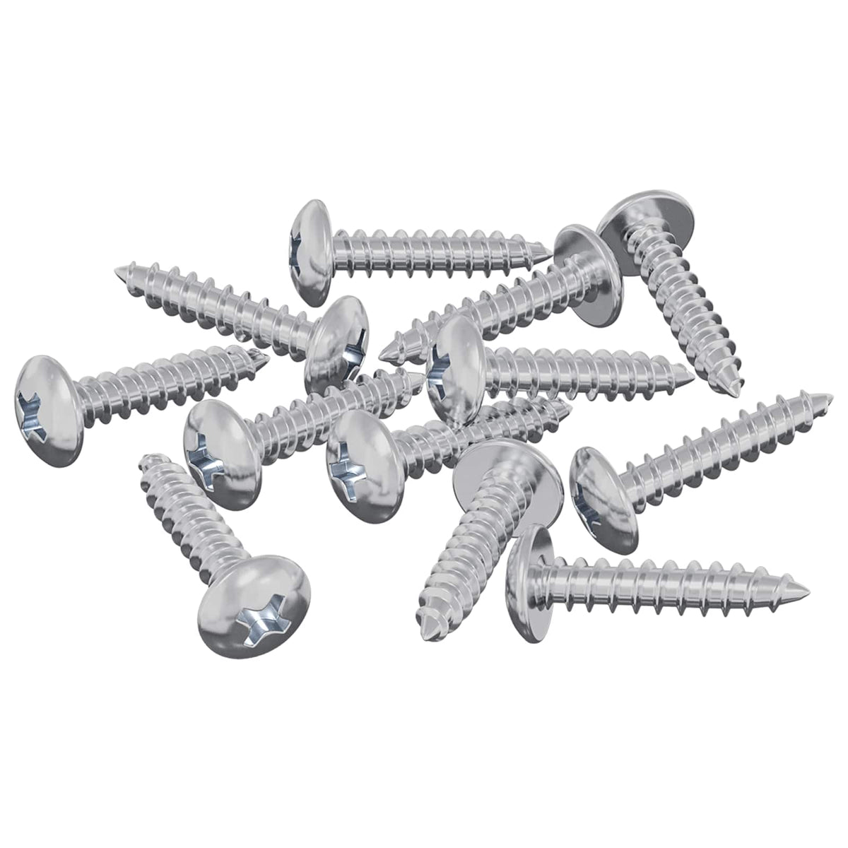 Vidaxl Holzschrauben 12 Stück Silber M3,5 x 20 mm Stahl