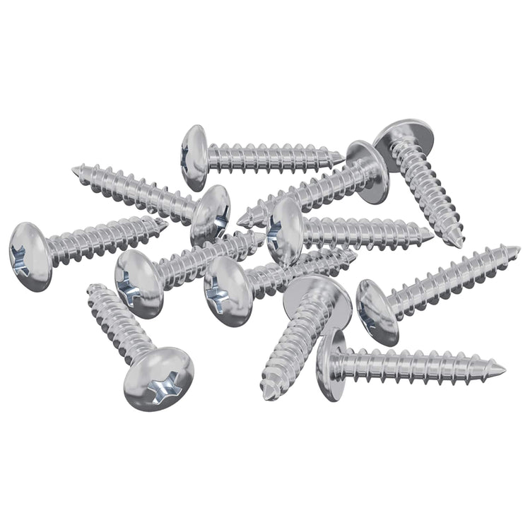 Vidaxl Holzschrauben 12 Stück Silber M3,5 x 20 mm Stahl