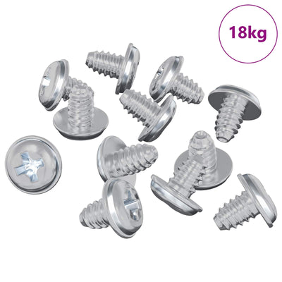 VidaXL Verriegelungsschrauben 19149 Stk. Silbereisen
