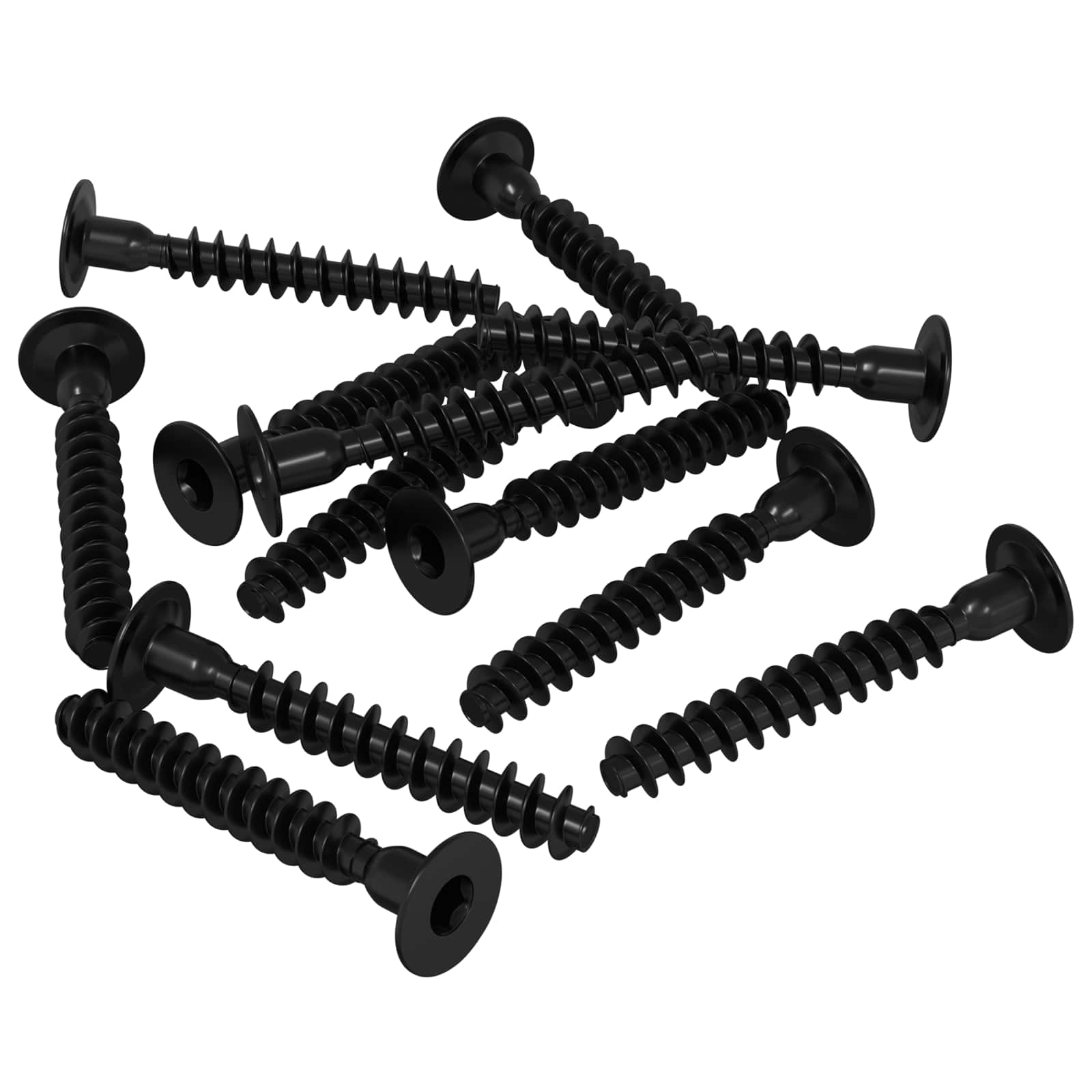 VidaXL Innensechskantschraube 5143 Stück, schwarzes Eisen