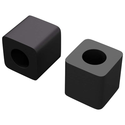 Vidaxxl Schubladenhalter 2 Stück schwarz 15 x 15 x 15 mm PP-Copolymer