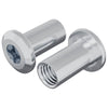 Vidaxl Sicherungsmutter 2 Stück Nickel M6 x 15 mm Stahl