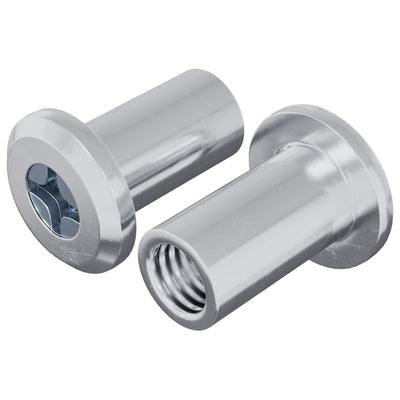 Vidaxx Sicherungsmutter 2 Stück Silber M6 x 15 mm Stahl