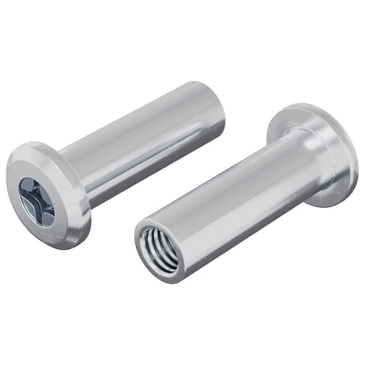Vidaxx Sicherungsmutter 2 Stück Silber M6 x 15 mm Stahl