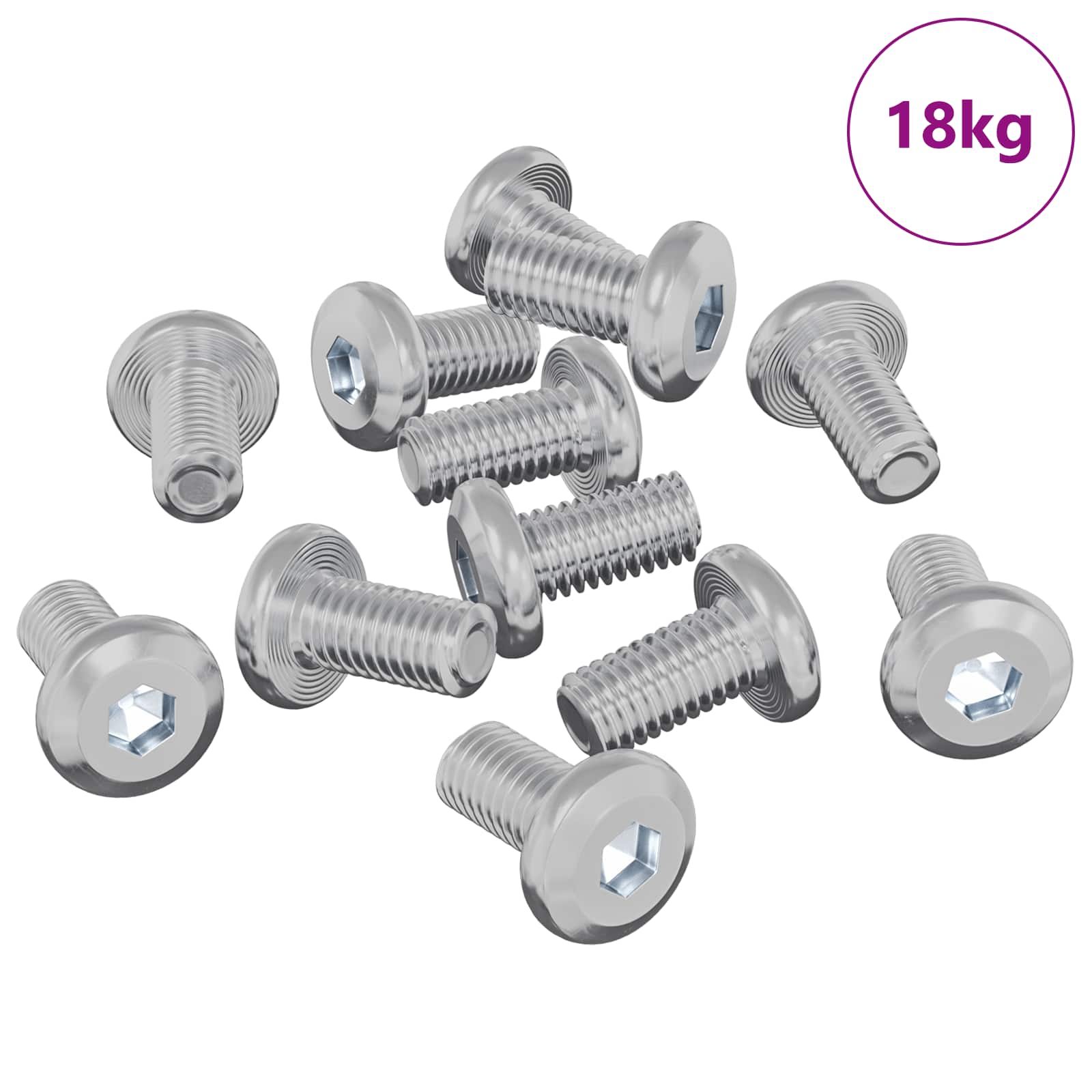 Vidaxx Sicherungsschraube blank 4865 Stk. Silberstahl