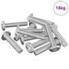 Vidaxl Sicherungsschraube glatt 2647 Stk. Silberstahl