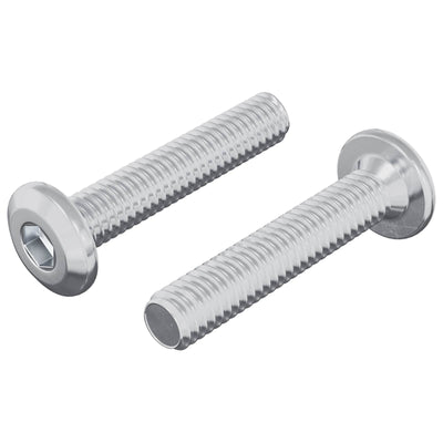 Vidaxl Feststellschraube 2 Stück Silber M6 x 35 mm Stahl