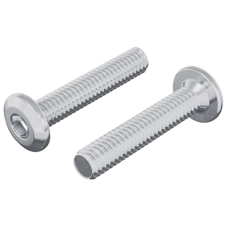 Vidaxl Feststellschraube 2 Stück Silber M6 x 35 mm Stahl