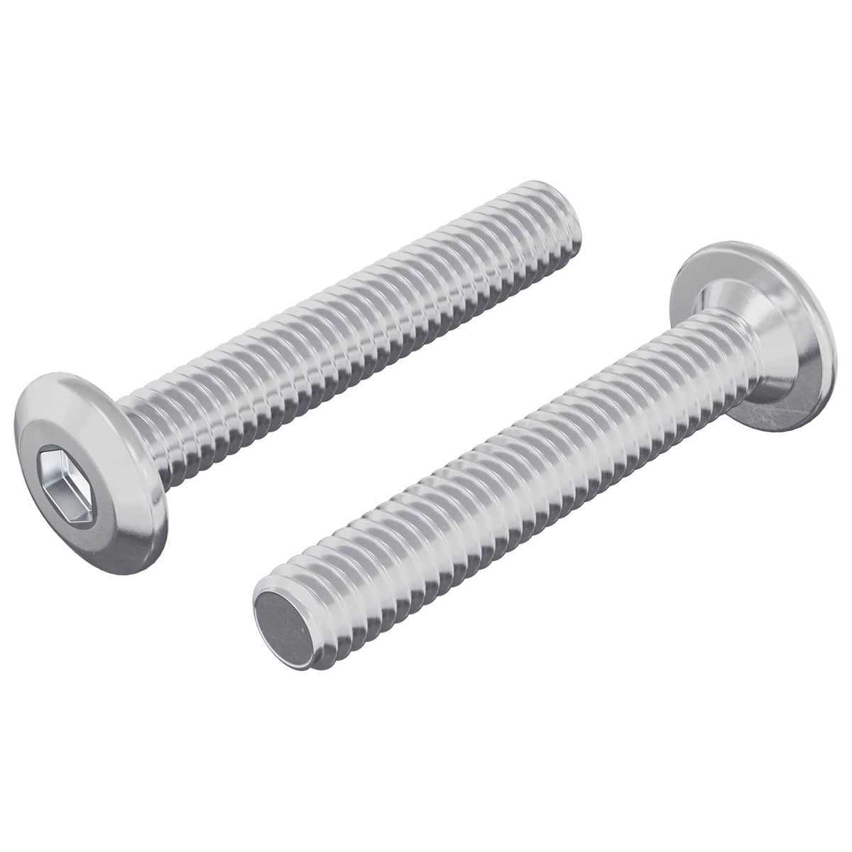 Vidaxl Feststellschraube 2 Stück Silber M6 x 35 mm Stahl