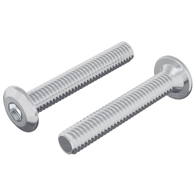 Vidaxl Feststellschraube 2 Stück Silber M6 x 35 mm Stahl