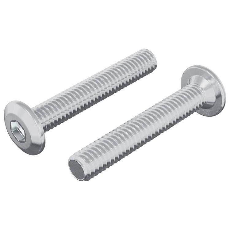 Vidaxl Feststellschraube 2 Stück Silber M6 x 35 mm Stahl