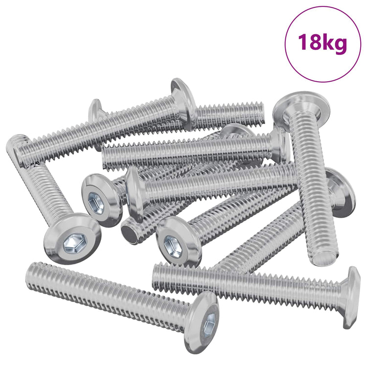 VidaXL Verriegelungsschraube 2514 Stk. Silberstahl