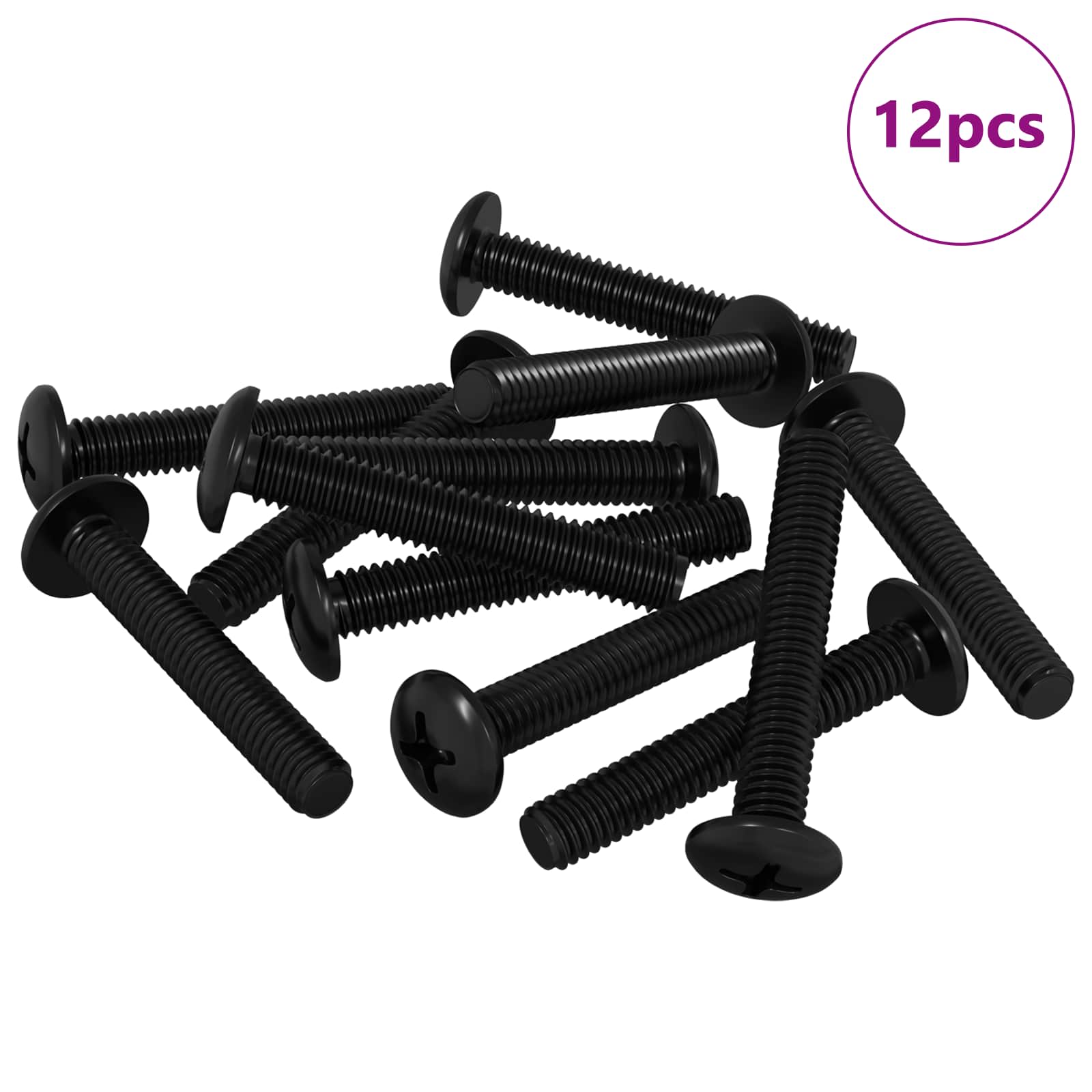 Vidaxl Bolzen 12 Stück Silber 5 x 30 mm Eisen