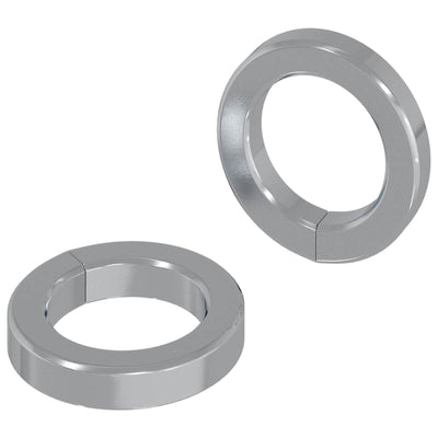 VidaXL Federscheibe 2 Stück weiß 13 x 1 mm Eisen