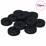 Vidaxxl passend für Flachringe 12 Stück schwarz ∅15 x 3 mm - afbeelding 2