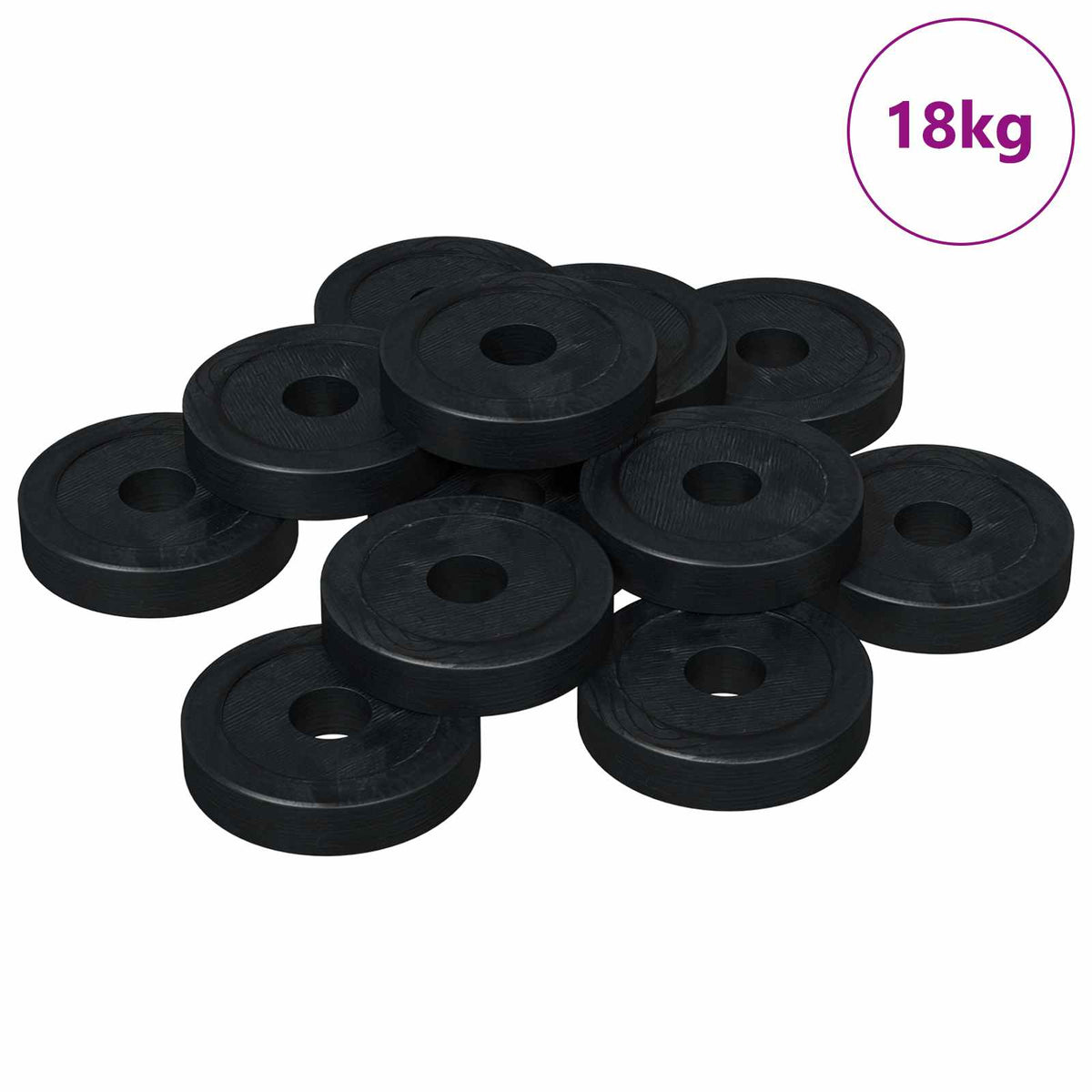 Vidaxxl passend für Flachringe 36000 Stück schwarz ∅15 x 3 mm