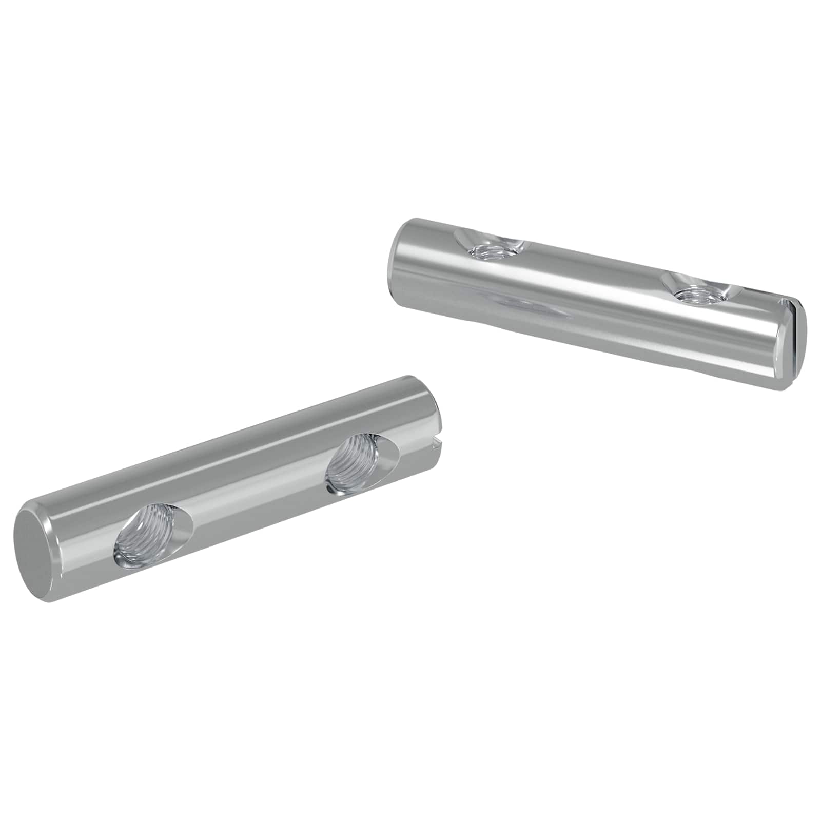 Vidaxl-Mutter 2 Stück verzinktes 60 x 12 mm Eisen